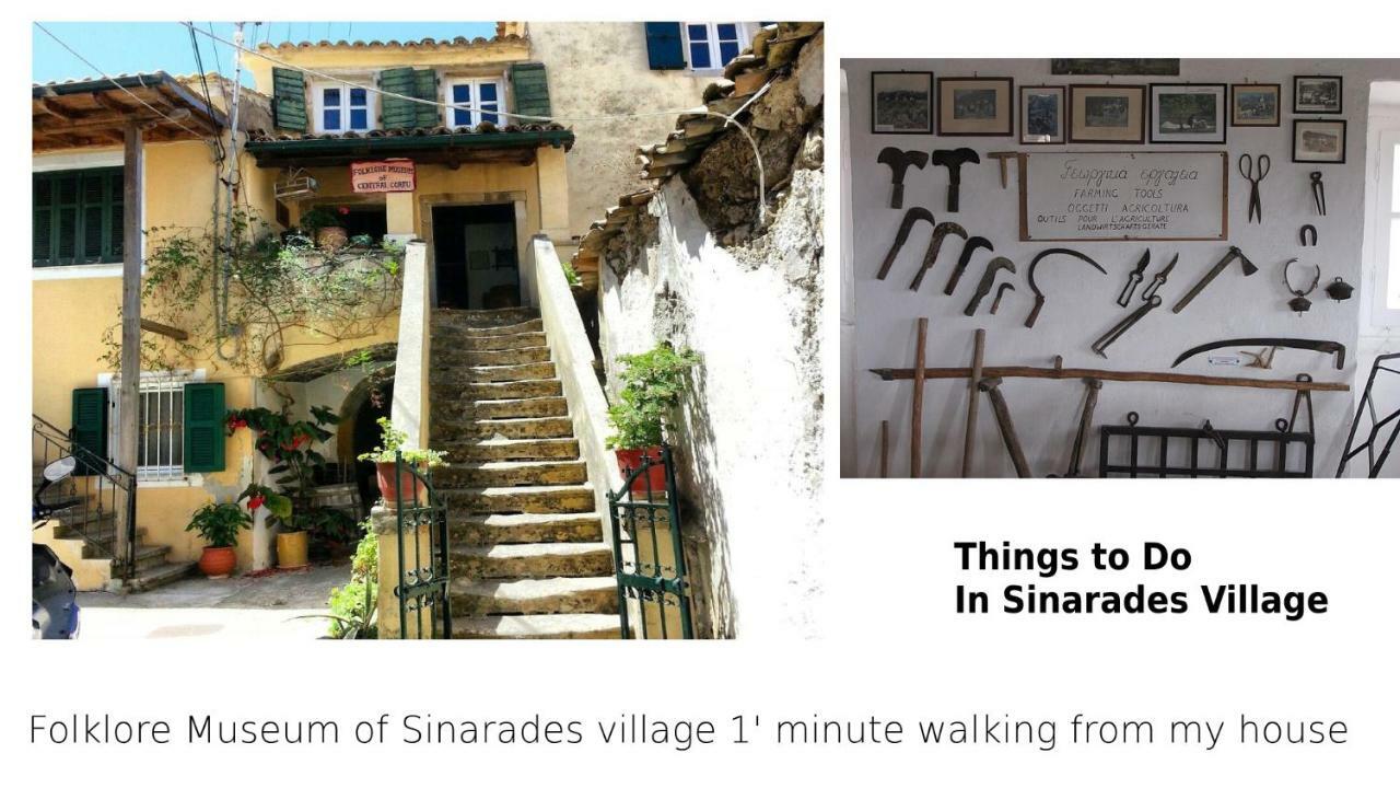 Country Traditional House In Corfu Village, Greece Sinarádes 外观 照片