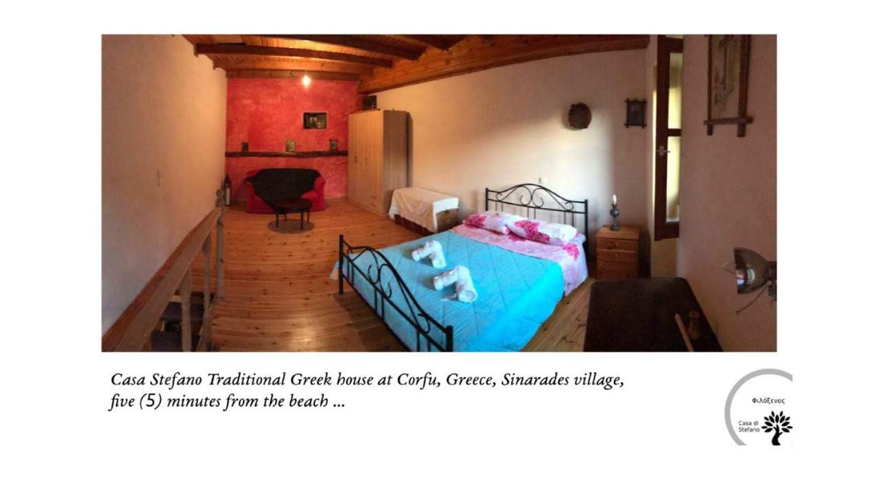Country Traditional House In Corfu Village, Greece Sinarádes 外观 照片